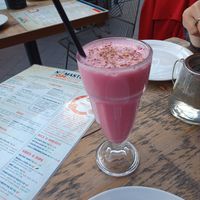 Rose lassi at Namaste@OMNOM in North London