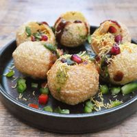 Pani puri  at Namaste@OMNOM in North London