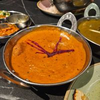 Vegan chicken curry at Namaste@OMNOM in North London