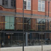 View from the courtyard  at Namaste@OMNOM in North London