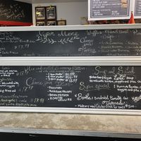 Menu  at Karine's in Toronto
