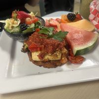 Scrambled tofu  at Karine's in Toronto