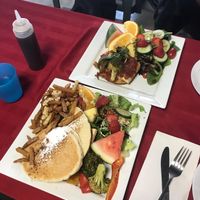 Large portions at Karine's in Toronto