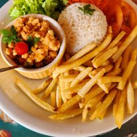 Ejecutivo de soja vegan at Casa da Dona Santa in Bombinhas