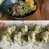 Sushi and ceviche  at DBL Market in Santo Domingo