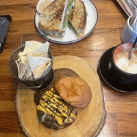 Chick-end Sandwich and Buddha Burger  at DBL Market in Santo Domingo