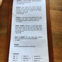 Menu2 at Cotto in Prospect