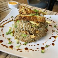 Golden Yuba Fried Rice at Alice & Friends' Vegan Kitchen in Chicago