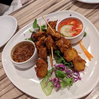 Skewers at Alice & Friends' Vegan Kitchen in Chicago