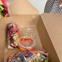 Rainbow rolls!  at Alice & Friends' Vegan Kitchen in Chicago