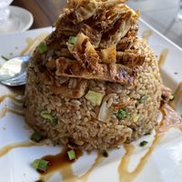 Golden Yuba Fried Rice  #Veganuary at Alice & Friends' Vegan Kitchen in Chicago