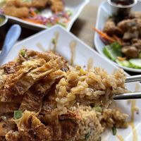 Golden Yuba Fried Rice  #Veganuary at Alice & Friends' Vegan Kitchen in Chicago