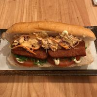 Spam Mi sandwich at Alice & Friends' Vegan Kitchen in Chicago