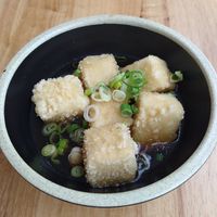 Agedashi tofu (without nori) at Alice & Friends' Vegan Kitchen in Chicago