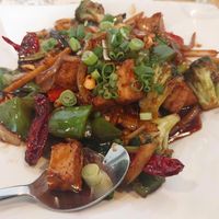 Kung pao ding at Alice & Friends' Vegan Kitchen in Chicago
