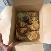 Dumplings  at Alice & Friends' Vegan Kitchen in Chicago
