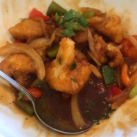 Sweet and sour cauliflower  at Alice & Friends' Vegan Kitchen in Chicago