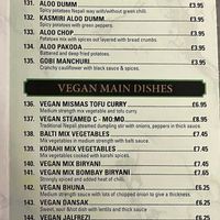 Thought I’d post as the other menu photo on first review is a bit blurry when you zoom in at Taj Mahal in Braintree