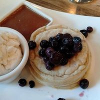 Vegan pancakes with house-made Nutella at Health Freak Cafe in Joondalup