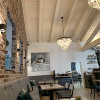 Inside is nicely decorated and renovated  at Hofcafé Riesen in Kerpen