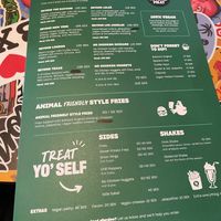 Vegan menu  at Bastard Burgers in Malmo