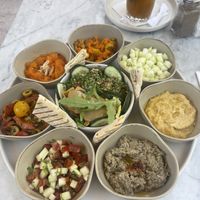 Vegan platter  at MyKawa in Marrakech