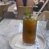 Iced mint tea   at MyKawa in Marrakech