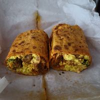 Vegan Chorizo and Scramble Wrap at Brain Food in Brooklyn