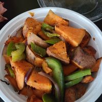 Cajun Sweet Potatoe Homefries at Brain Food in Brooklyn