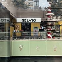 Ice cream shop with some vegan sorbets  at Magnus Johansson Bageri & Konditori in Stockholm