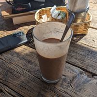 Cacao smoothie at Cafe Bohème   in Antigua