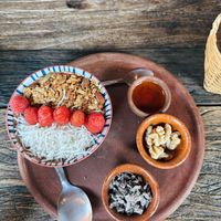 Chocolate bowl #Veganuary at Cafe Bohème   in Antigua