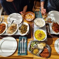 Rice table at Keraton Damai in The Hague