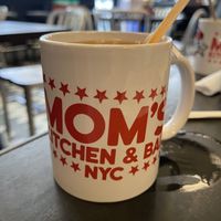 Earl Grey tea with almond milk  at Mom's Kitchen & Bar in New York City