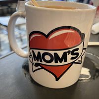 Earl Grey tea with almond milk  at Mom's Kitchen & Bar in New York City
