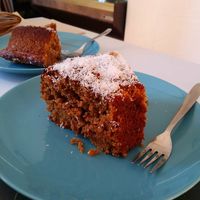 Bizcocho de zanahoria y coco rallado at Raco de Les Fades in Alp