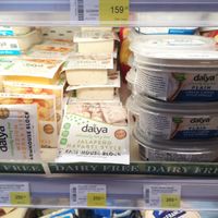 Vegan cheese cubes and cremecheese at Villa Market - Sukhumvit Rd in Bangkok