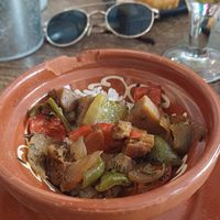Seitan con arroz at Patio de Vecinas in Almeria