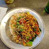 Vegan wok plate at Bali Brunch in Helsinki