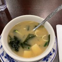 Miso seaweed soup  at Amitabul in Chicago