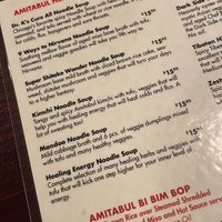 Lots of options   at Amitabul in Chicago