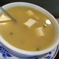 Miso soup at Amitabul in Chicago