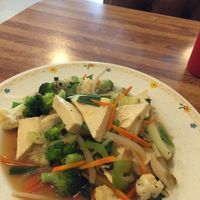 Steamed Tofu w/ Veggies Appetizer  at Amitabul in Chicago