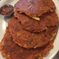Kimchi pancakes  at Amitabul in Chicago