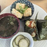 Onigiri Plate at Kissaten  in Alphington