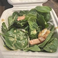 The side salad that is served with every entree. Looks like someone else ate it first...  at Kindred in New Orleans