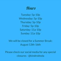  at Kindred in New Orleans