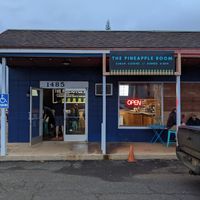 Front view with seating (limited outdoor and indoor). at The Pineapple Room in Kapaa
