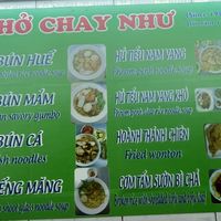 menu😄  at Pho Chay Nhu in Ho Chi Minh City