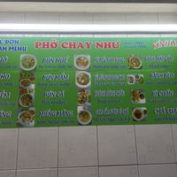 Menu (2023)  at Pho Chay Nhu in Ho Chi Minh City